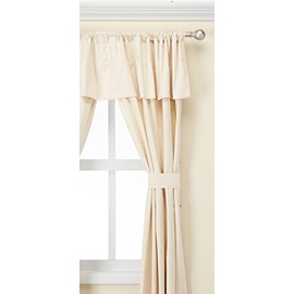 Thermalogic Prescott Rod Pocket Curtain Panel Window Dressing Set 80 x 84 in Ivory