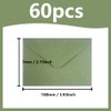 CZAKOMIX 60 Sheets Green Envelopes Elegant Wedding Envelopes Suitable for