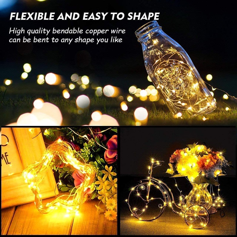 Battery Fairy Lights Led String Lights with Timer 20LED Battery