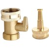 cozyou Heavy Duty Brass Jet Sweeper Sprayer Nozzle with Garden