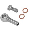 Brake Banjo Bolt M10x1.0 to 1/4 in Brake Line Banjo