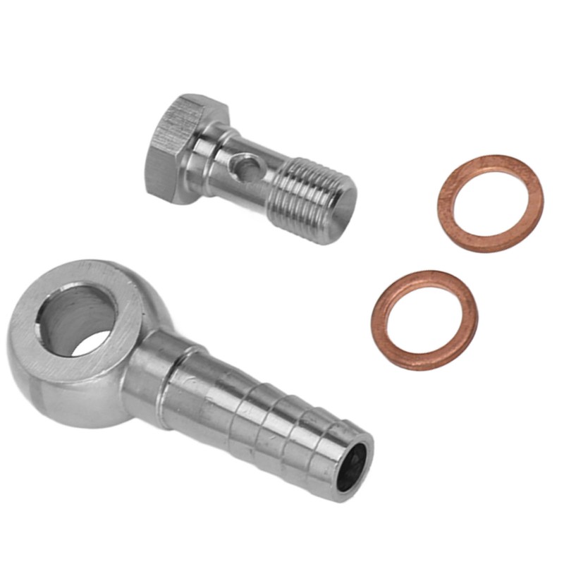 Brake Banjo Bolt M10x1.0 to 1/4 in Brake Line Banjo