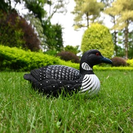Juliahestia Loon Outdoors Bird Garden Decor: Backyard Birds Statues Cute Decorative Sculpture Lawn Ornament Small Realistic Duck Figurine Yard Decoration Rustic Outside Home Patio Gifts for Mom Women