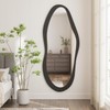 AAZZKANG Irregular Wall Mirror Full Length with Wood Framed Large