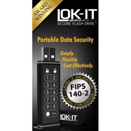 AES LOK-IT SECURE FLASH DRIVE-SEALED (256-bit AES Encryption; FIPS 140-2 Level 3)