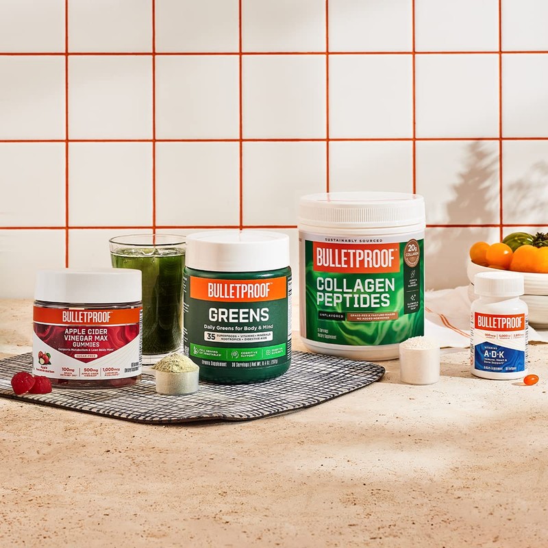 Bulletproof Greens Packets, 15 Count, Daily Greens Powder with Superfoods
