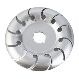 90mm 12 Tooth Polishing Disc Silver Wheel Manganese Steel Woodworking Carving Tool for Angle Grinder