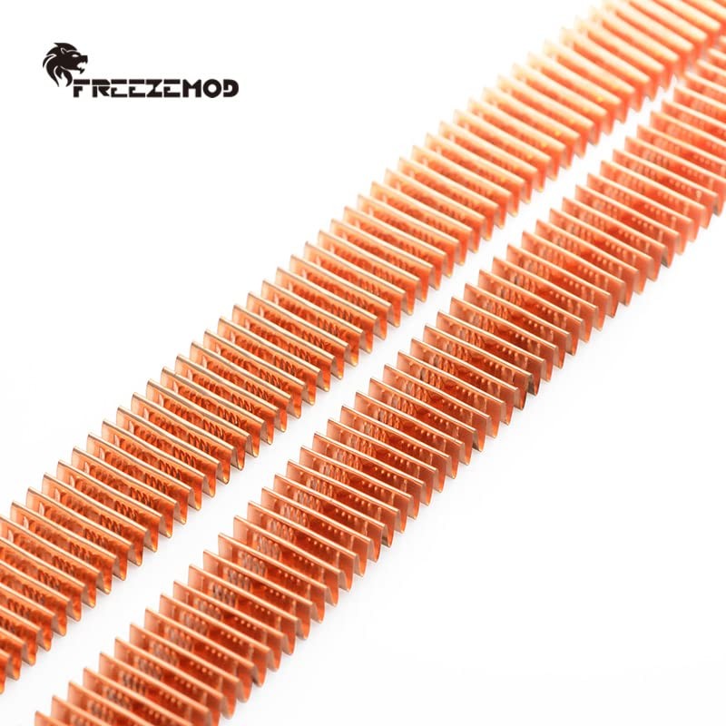 FreezeMod 360mm White G1/4" Threads Pure Copper Radiator 27mm Thick