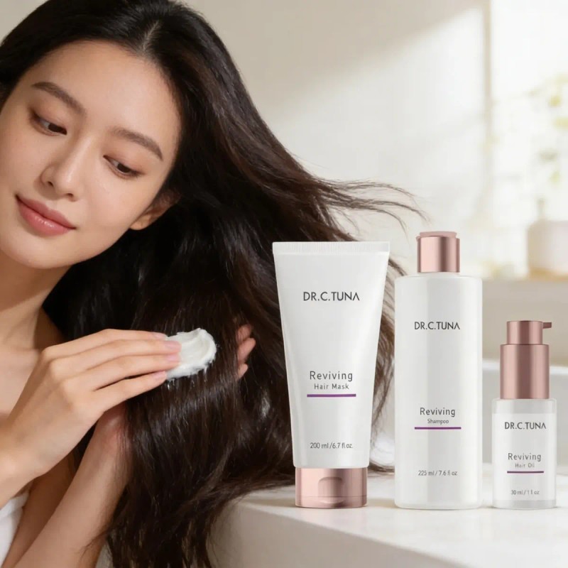Kit Capilar Tuna Reviving Shampoo Mascarilla Aceite