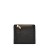 Fossil Women's Logan Leather Wallet RFID Blocking Small Bifold, Black