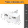 Uvital Telephone Splitters, 2 Way BT Phone Socket Adapter, RJ11
