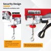 BTMPYLYT 110V Electric Hoist Winch 880 LBS Double Hook Lifting