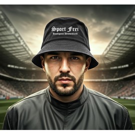 Sport Frei Anglerhut | Bucket Hat & Mütze im Fußball Ultras Style – Unisex Fischerhut für Stadion, Hooligans & Streetwear – Szene Accessoire für Männer & Frauen