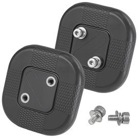 2 Pack Large Magnetic Base Heavy Duty with 1 Inch Dual Screw Holes, Strong Rubber Coated Magnets Hooks Mounting 60 LBS Holding Power with M4 Threaded Studs for Tools, Led Lighting Bar, Camera