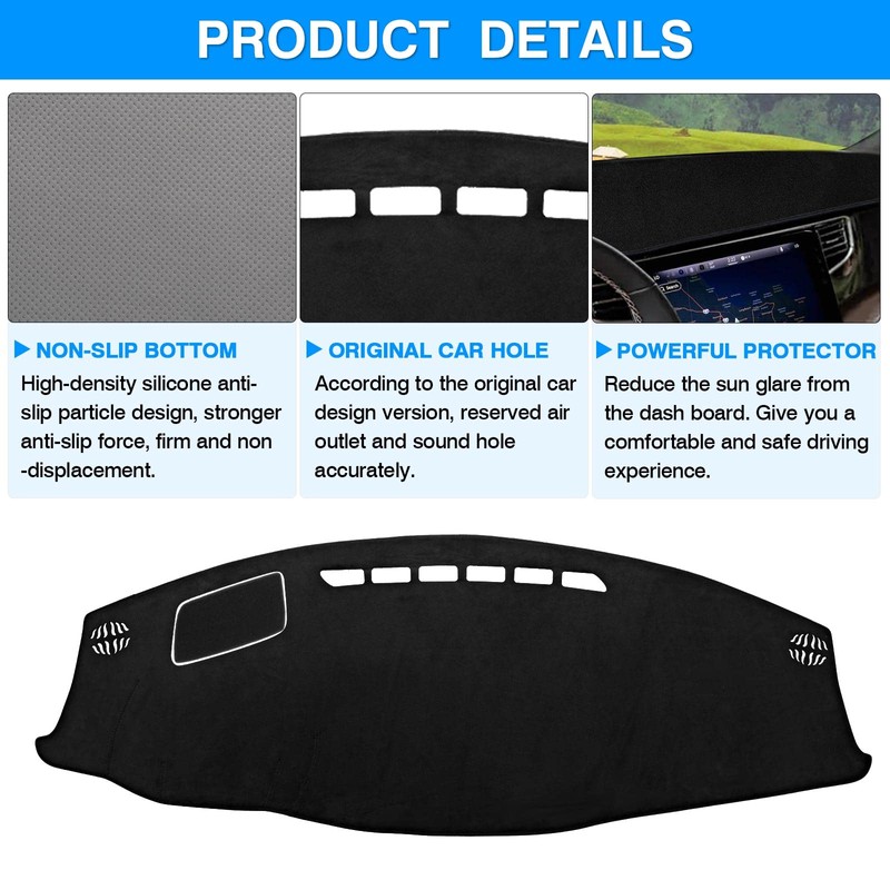 Autorder Dashboard Cover Mat for 2022-2024 Jeep Grand Wagoneer WS