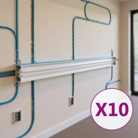 PVC Self-Adhesive Cable Trunking 0.4x0.4 In White For Cable Trays X10Color: White1