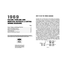 1969 Ford Falcon/Fairlane/Montego/Maverick Wiring Diagrams - 11x17 in COMB Bound