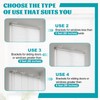 4 Pack Adjustable Curtain Rod Bracket Attachment for Outside Mounted