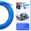 QITUO 8mm Air line kit,8mm OD x 52.5 Feet Blue