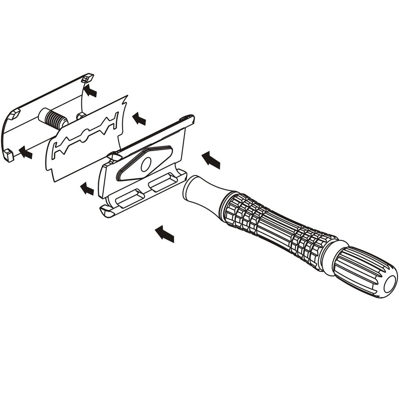 BAILI Classic 3-Piece Double Edge Safety Razor Wet Shaving for