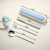 DEVICO Utensils for Lunch Box, Portabl Korean Chopsticks Fork and