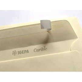 IGEPA C6 Caribic Peel Off Envelopes 90gsm 162x114mm Postcard Size Envelopes Pearl White Light Chamois Pack of 50