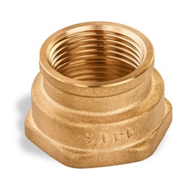Reducing Coupling 1" female x 1 ¼” female Brass Coupling 1 inches x 1¼ inches Female Brass Pipe Fitting