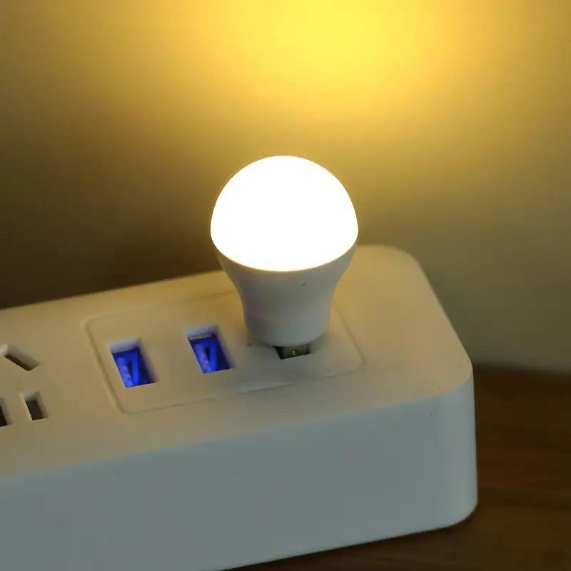 Portable Mini USB Night Light, 2 Counts USB Powered LED