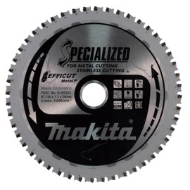 Makita B-69331 EFFICUT Circular Saw Blade Diameter 150 x 1.1 x 20 mm, 48 Teeth, 0° Tooth Angle, Low Vibration, for Clean and Quick Cuts in Metal, Stainless Steel, for Cordless Hand Circular Saws