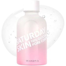 Saturday Skin Pore Clarifying Toner 10% Glycolic Acid&AHA Deep Cleansing Astringent Facial Toner,Hypoallergenic Skin-Purifying Face Toner to Cleanse, Recondition and Purify Skin, Non-Comedogenic