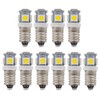 GutReise 10pcs E10 12V Cold White LED Bulbs Light Lamps
