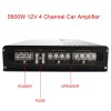YaeCCC 5800W 4 Channel Car Amplifier 4 Ohms Slim Stereo