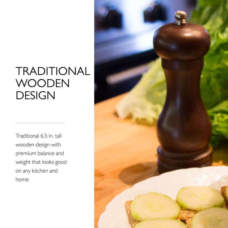 COLE & MASON Capstan Wood Pepper Grinder - Wooden Mill