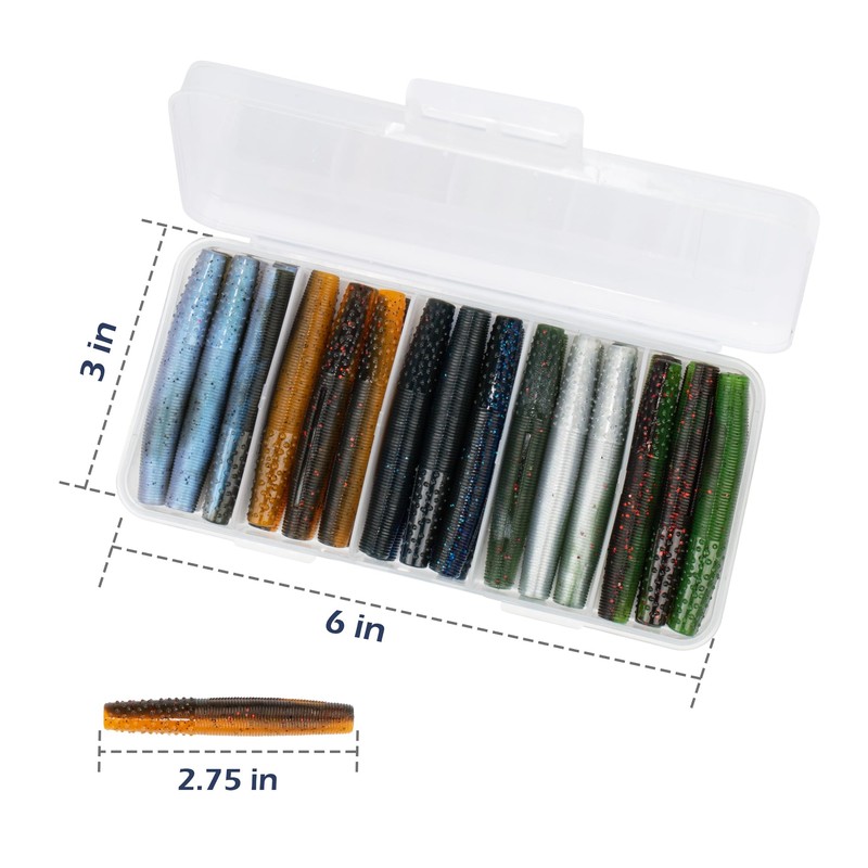Bombrooster Finesse Ned Worms, TRD Baits - Señuelos de Pesca