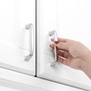 KOOFIZO Square Foot Cabinet Arch Pull - Chrome Furniture Handle,