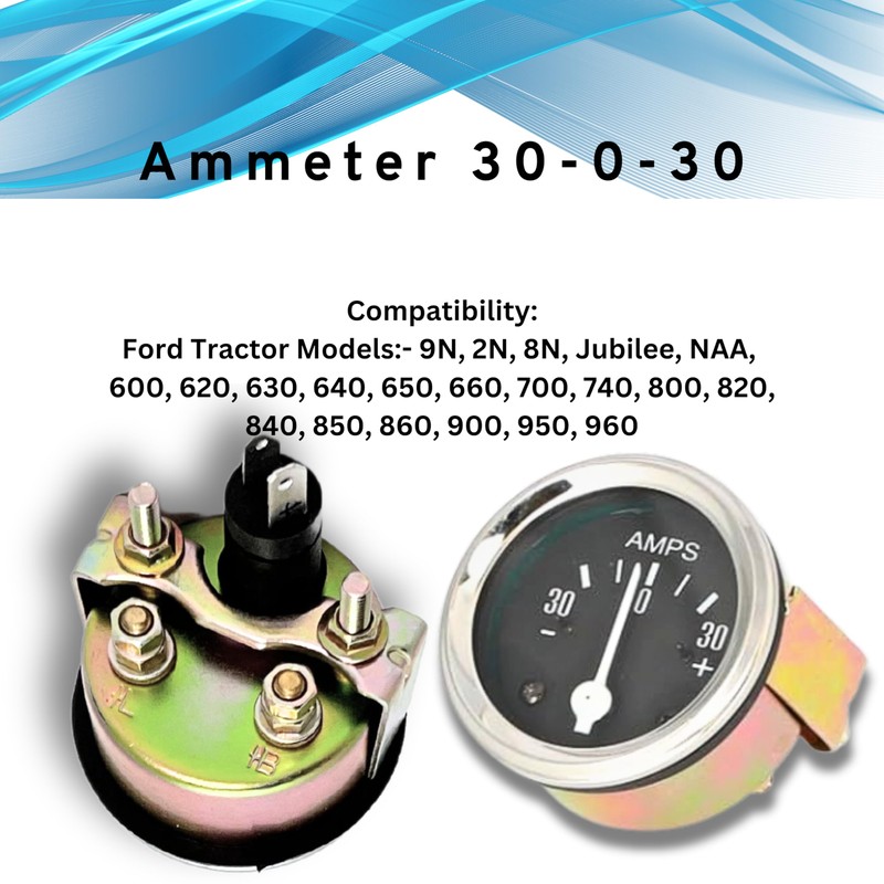 Massey Ferguson Tractor Replacement Gauge Kit + Tachometer Anti Clockwise