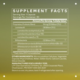 LTH Balance Multi Pro 30B Probiotic - Trusted by Life Time Members - 30 Billion CFUs - Dairy-Free & Shelf-Stable Supplement - Gut & Immune Support - 30 Capsules (30 Servings)