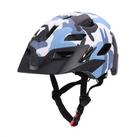 Bavilk Kids Bike Helmet Child Youth CPSC Certified Adjustable Multi-Sport Bicycle Cycling Scooter LED Light Detachable Visor Girls Boys