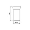250 mm DN 100 White WC-Anschlussrohr