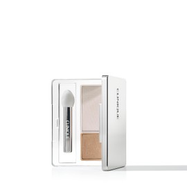 Clinique All About Shadow Duo Eye Shadow Makeup | Safe For Sensitive Eyes, Seashell Pink/Fawn Satin