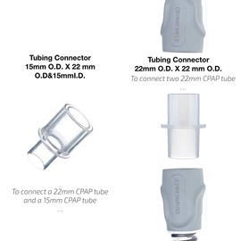 Rescare Hose Connectors & Tubing Adapters 4 Pack - 15mm and 22mm Tubing Diameters Connector