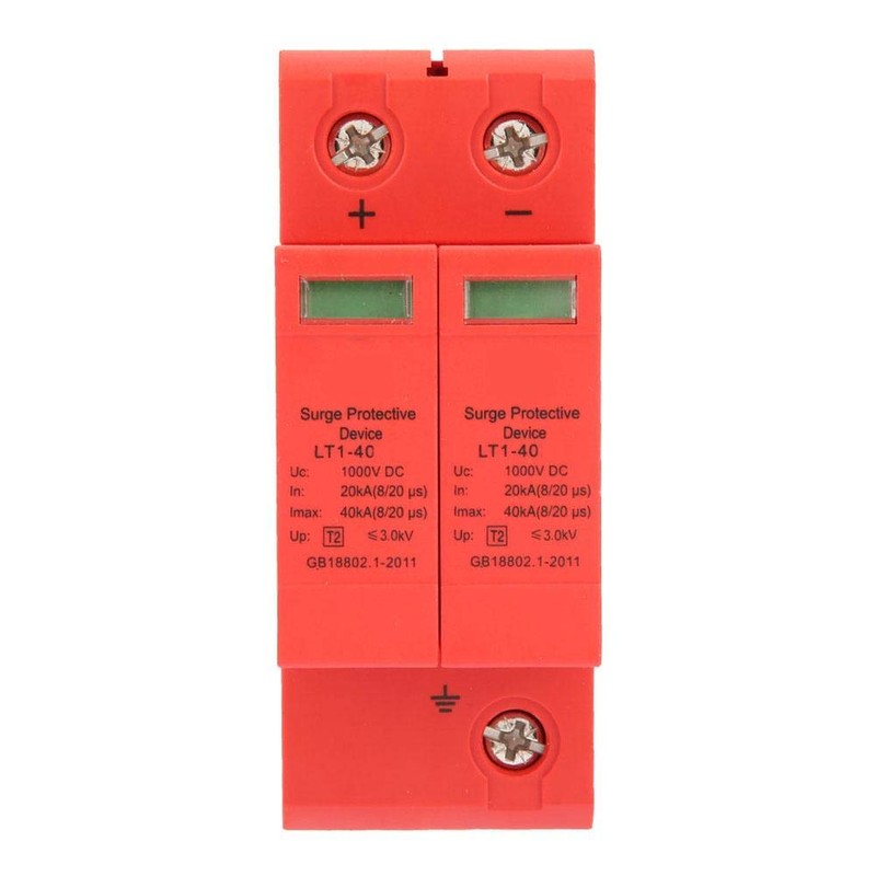 Safe House Protective Device Low-Voltage Arrester Device DC1000V 2P 20KA~40KA