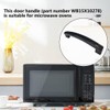 HaeKap Upgraded Black Microwave Door Handle Support WB15X10278 AP5790517 for