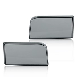 CNNELL Headlights Lens Cover Shell Compatible with 1992-1996 Ford Bronco F150 /1992-1997 Ford F250 F350 F Super Duty 1 Pair Headlight Cover Smoked Lens