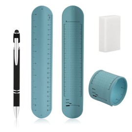 Sunkoo 1PCS Reusable Waterproof Silicone Memo Wristband,Erasable Wearable Notepad with Pen Eraser for To-Do Lists,Study Task Reminders(Blue)