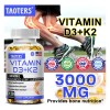 Taoters K2d3 120 Cápsulas, Vitamina D3, K2, Sin Sabor