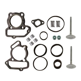 SVKZGFZ Top End Gasket & Intake Exhaust Valve Kit for Yamaha Grizzly 125 YFM125 2004-2013