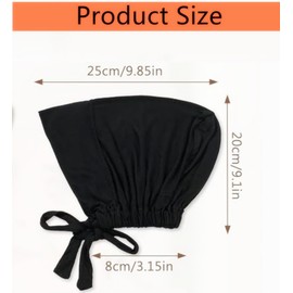 Zjkai 3 Pcs Women's Headscarf,Adjustable Underscarf hat,Lace-Up Closure,Lightweight and Easy to Carry