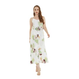 Matchable Family Hawaiian Luau Sweetheart Maxi Dress, Pineapple Garden White, Women, X-Large