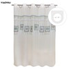 YIAOYAU No Hook Water-Repellent Polyester Fabric Shower Curtain for Bathroom,